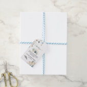 Blue Spring Pasen | Baby Shower Bedankt Cadeaulabel (Met Touw)