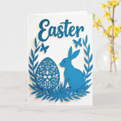 Blue Spring Renewal Card Kaart (Gele Bloem)