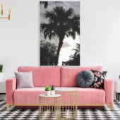 Blue Spring Silhouette Wrapped Canvas Afdruk (Insitu (Woonkamer))