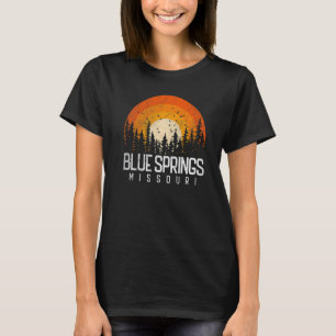 Blue Springs Missouri MO Retro 80s 90s T-shirt