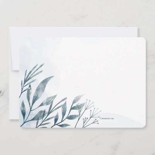 Blue Springs Religieuze uitnodiging (Achterkant)