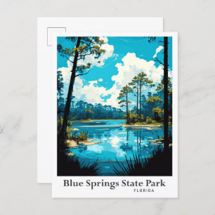 Blue Springs State Park Florida Illustratie Briefkaart