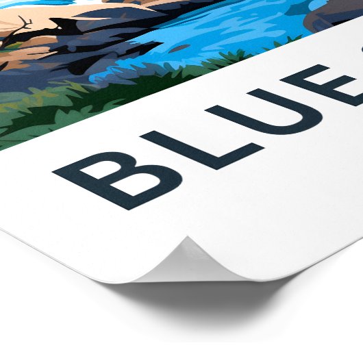 Blue Springs State Park Reisprint Poster (Hoek)