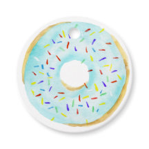 Blue Sprinkle Donut Verjaardagsfeest Dank u