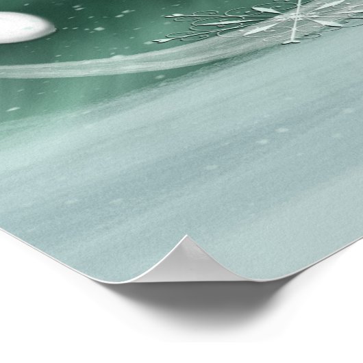 Blue Spruce Christmas Tree Welcome Poster (Hoek)