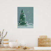Blue Spruce kerstboom Poster (Keuken)