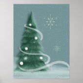 Blue Spruce kerstboom Poster (Voorkant)