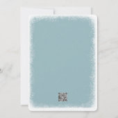 Blue Spruce Kerstuitnodiging Kaart (Achterkant)