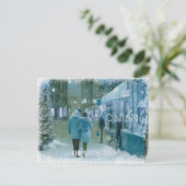 Blue Spruce Magical Christmas Portrait Briefkaart (Staand voorkant)
