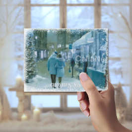 Blue Spruce Magical Christmas Portrait Briefkaart