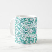 Blue Spruce Mandala Koffiemok (Voorkant links)