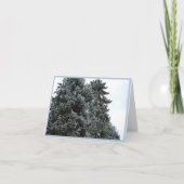 Blue Spruce Trees Holiday Note Kaart (Voorkant)