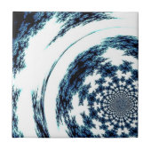 Blue Spun Thread Tegeltje (Voorkant)