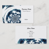 Blue Spun Thread Visitekaartje (Voorkant / Achterkant)