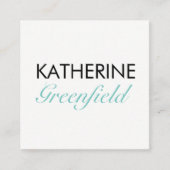 Blue Square Block Business/Appointkaart Afsprakenkaartje (Voorkant)