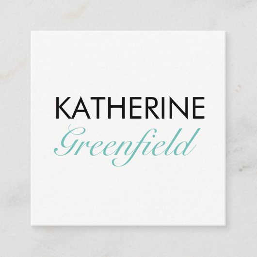 Blue Square Block Business/Appointkaart Afsprakenkaartje (Voorkant)