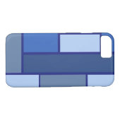 Blue Square Geometric - Emotionvorm en kleur Case-Mate iPhone Case (Achterkant (Horizontaal))