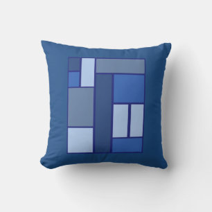 Blue Square Geometric - Emotionvorm en kleur Kussen