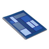 Blue Square Geometric - Emotionvorm en kleur Notitieboek (Rechterzijde)