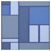 Blue Square Geometric - Emotionvorm en kleur Stof (Swatch)