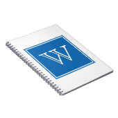 Blue Square Monogram Notitieboek (Rechterzijde)