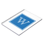 Blue Square Monogram Notitieboek (Linkerzijde)