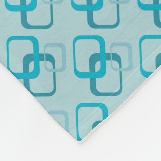 Blue Squares Fleece Throw Blanket Deken (Hoek)