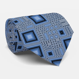 Blue Squares Fractal Stropdas