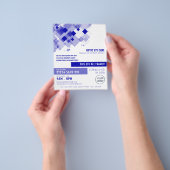 Blue Squares, Opticien, Technical Practitioner Flyer (Hand)