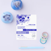 Blue Squares, Opticien, Technical Practitioner Flyer (Enkel)