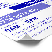 Blue Squares, Opticien, Technical Practitioner Poster (Hoek)