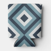 Blue Squares Patroon Blikjeskoeler (Voorkant)