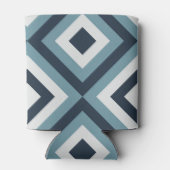 Blue Squares Patroon Blikjeskoeler (Achterkant)