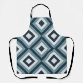 Blue Squares Patroon Schort (Voorkant)