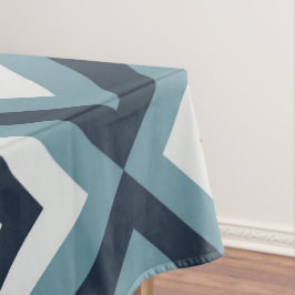 Blue Squares Patroon Tafelkleed