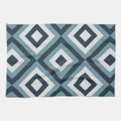 Blue Squares Patroon Theedoek (Horizontaal)