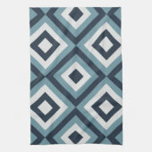 Blue Squares Patroon Theedoek (Verticaal)