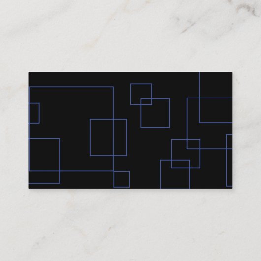 BLUE SQUARES Professional Visitekaartje (Achterkant)