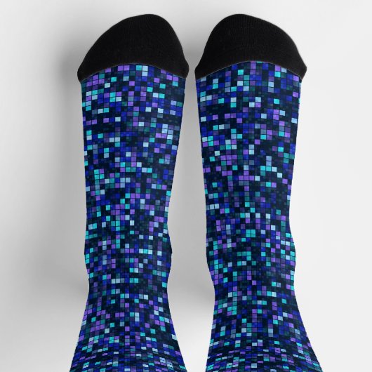 Blue Squares Socks Sokken (Top)