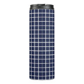 Blue Squares Thermal Tumbler Thermosbeker (Achterkant)