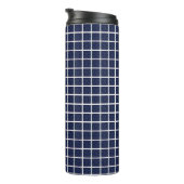 Blue Squares Thermal Tumbler Thermosbeker (Geroteerd rechts)