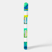 Blue squares watercolor abstract Case-Mate iPhone case (Achterkant / Rechts)