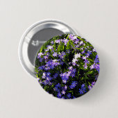 Blue Squill Spring Flowers Ronde Button 5,7 Cm (Voorkant /achterkant)