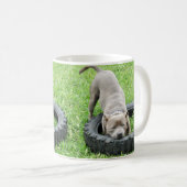 Blue Staffordshire Bull Terrier Play Time Koffiemok (Voorkant rechts)