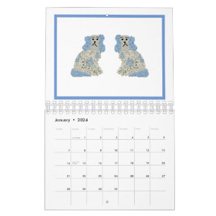 Blue Staffordshire Dogs Ginger Jar Jars Kalender