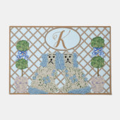  Blue Staffordshire Dogs Ginger Jar Jars Topiary  Deurmat (Voorkant)