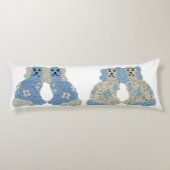 Blue Staffordshire Dogs Ginger Jars Lumbar Lichaamskussen (Achterkant)