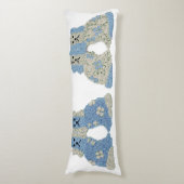 Blue Staffordshire Dogs Ginger Jars Lumbar Lichaamskussen (Voorkant Verticaal)