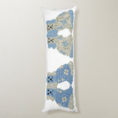 Blue Staffordshire Dogs Ginger Jars Lumbar Lichaamskussen (Achterkant (Verticaal))