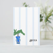 Blue Staffordshire Dogs Topiary Ginger Jar Jars Bedankkaart (Staand voorkant)